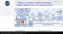 Desktop Screenshot of editions-le-goubey.com