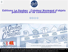 Tablet Screenshot of editions-le-goubey.com